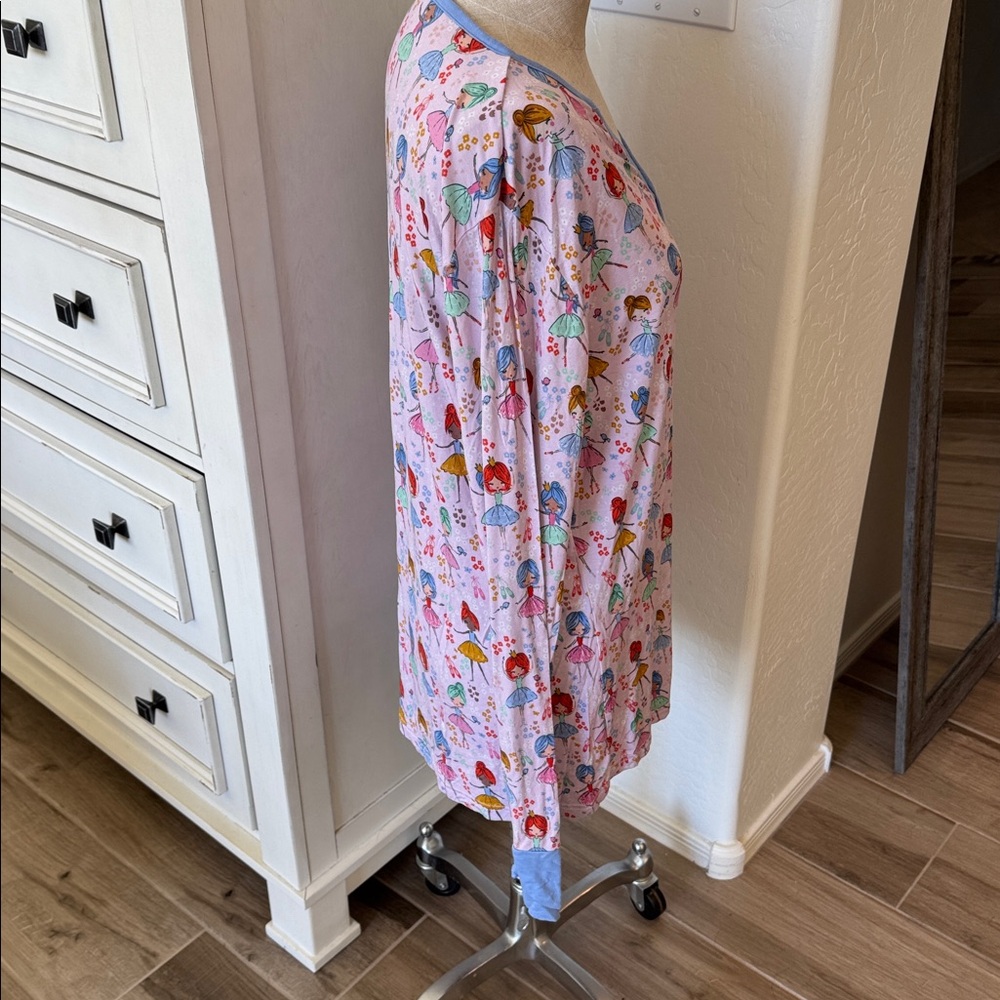 Little Sleepies L Prima Ballerina print women’s pj set - Picture 3 of 6